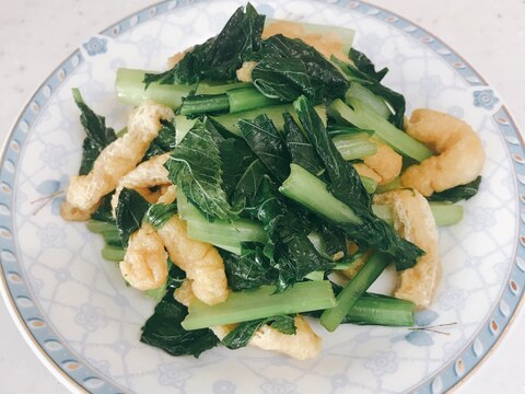 モロヘイヤと小松菜の炒め物✨